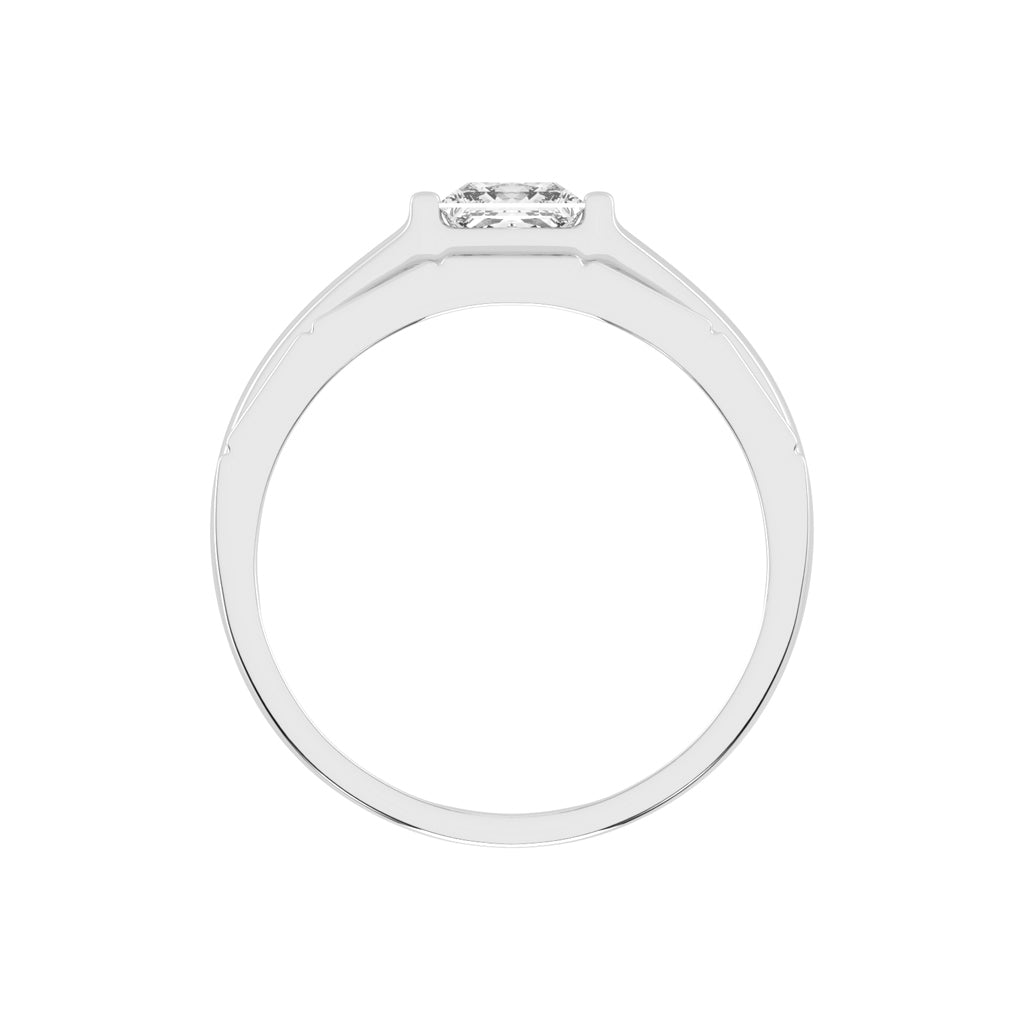 Golden Glow 1.00Ct Princess Shape Diamond