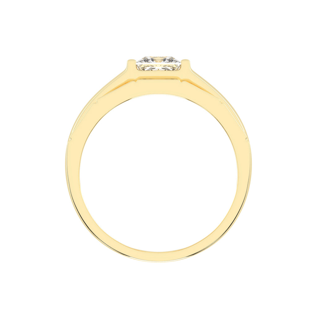 Golden Glow 1.00Ct Princess Shape Diamond