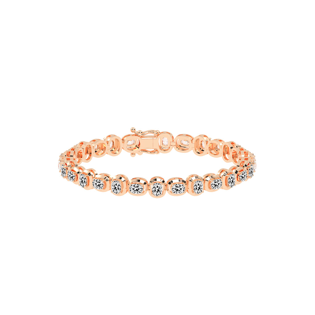 Tyra Cushion Cut Fancy Lab Diamond Bracelet