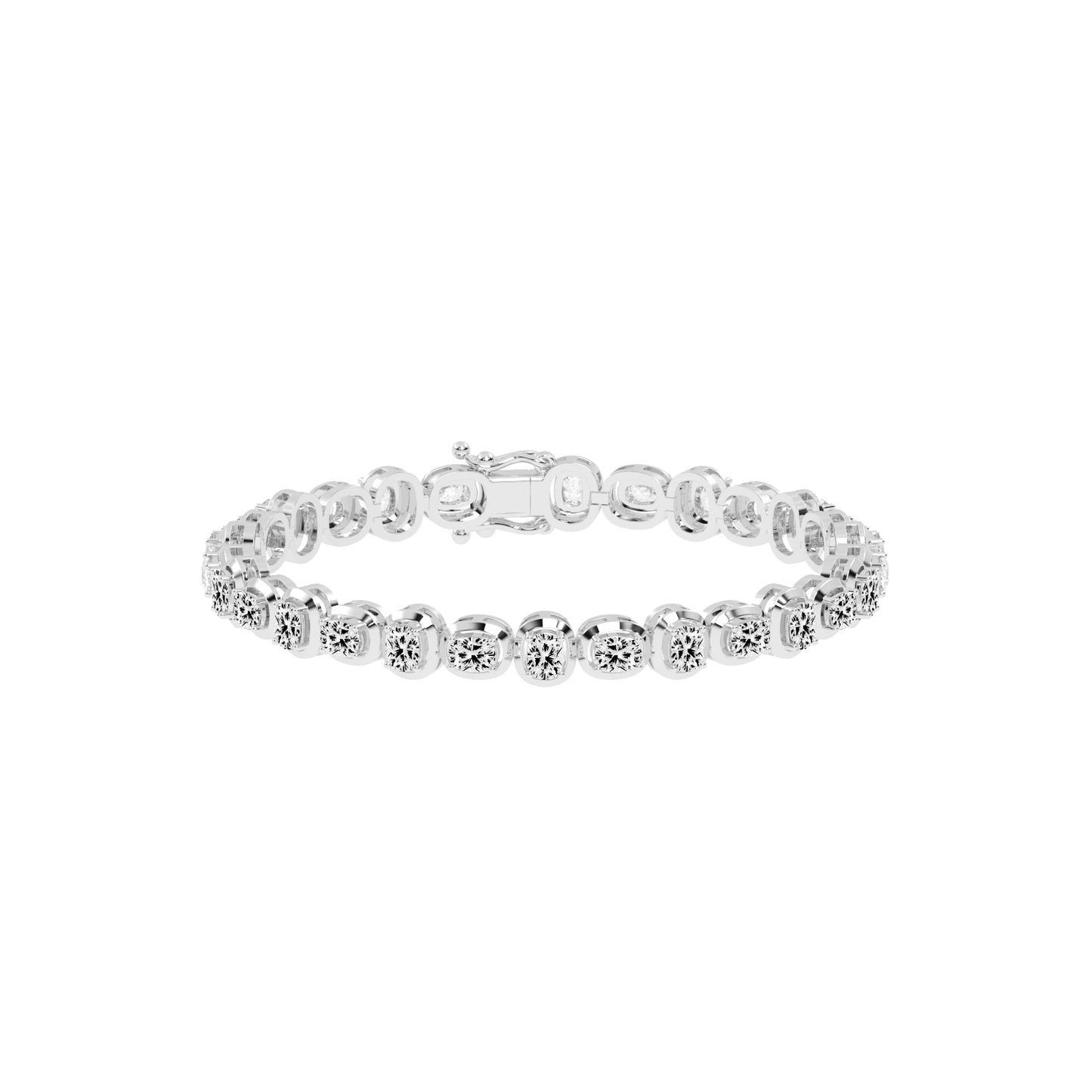 Tyra Cushion Cut Fancy Lab Diamond Bracelet