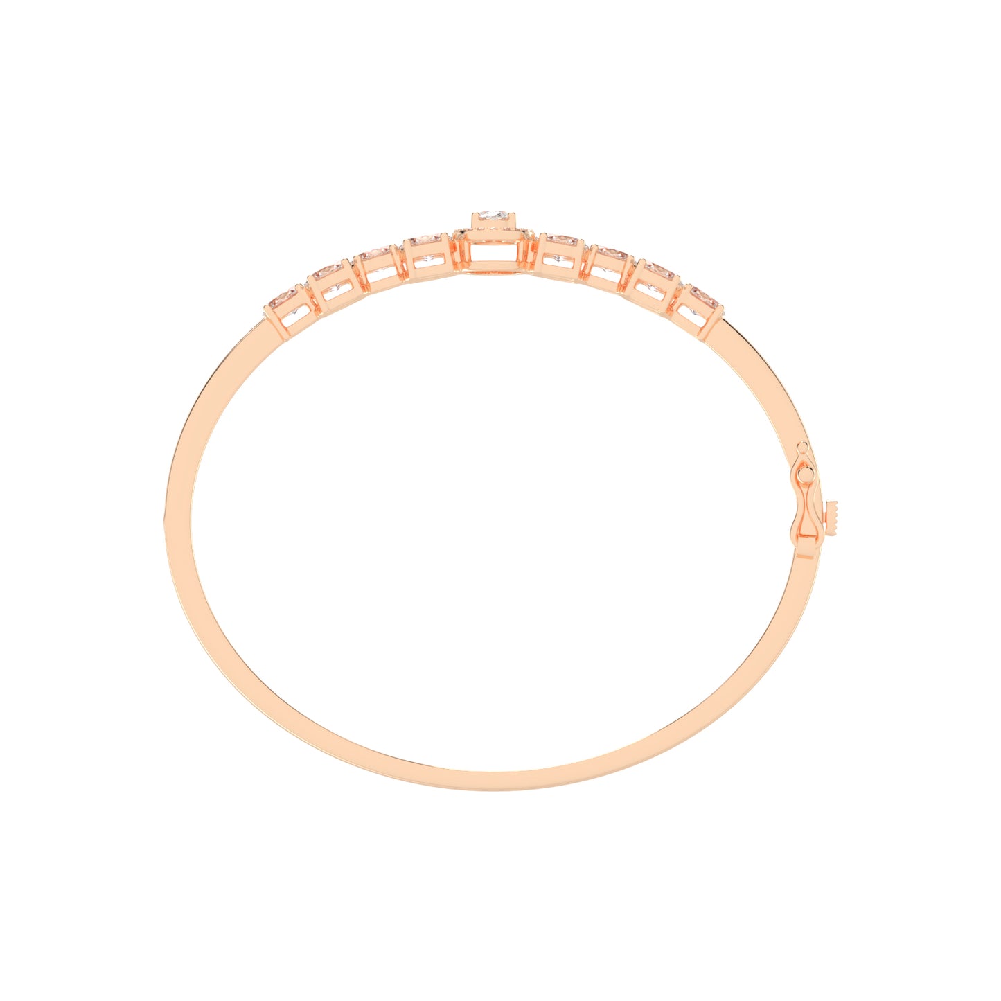 Melora Oval Cut Kada Lab Diamond Bracelet