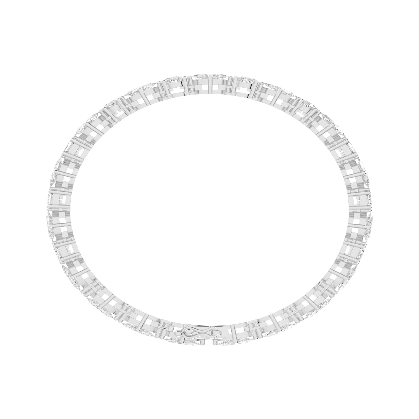 Eirlys 8Ct Shared Prong Tennis Lab Diamond Bracelet