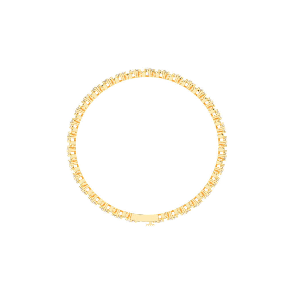 Lumina Charm Round Cut Delicate Lab Diamond Bracelet