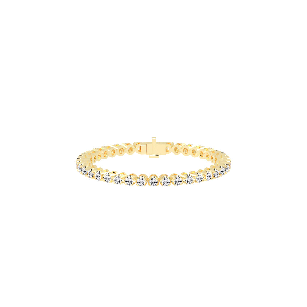 Eterna Shine 3.25Ct Bezel Setting Round Cut Delicate Lab Diamond Bracelet