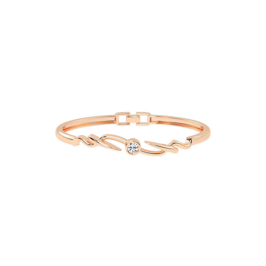 Ilyra Loop Round Cut Kada Lab Diamond Bracelet