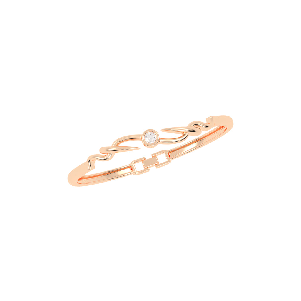 Ilyra Loop Round Cut Kada Lab Diamond Bracelet