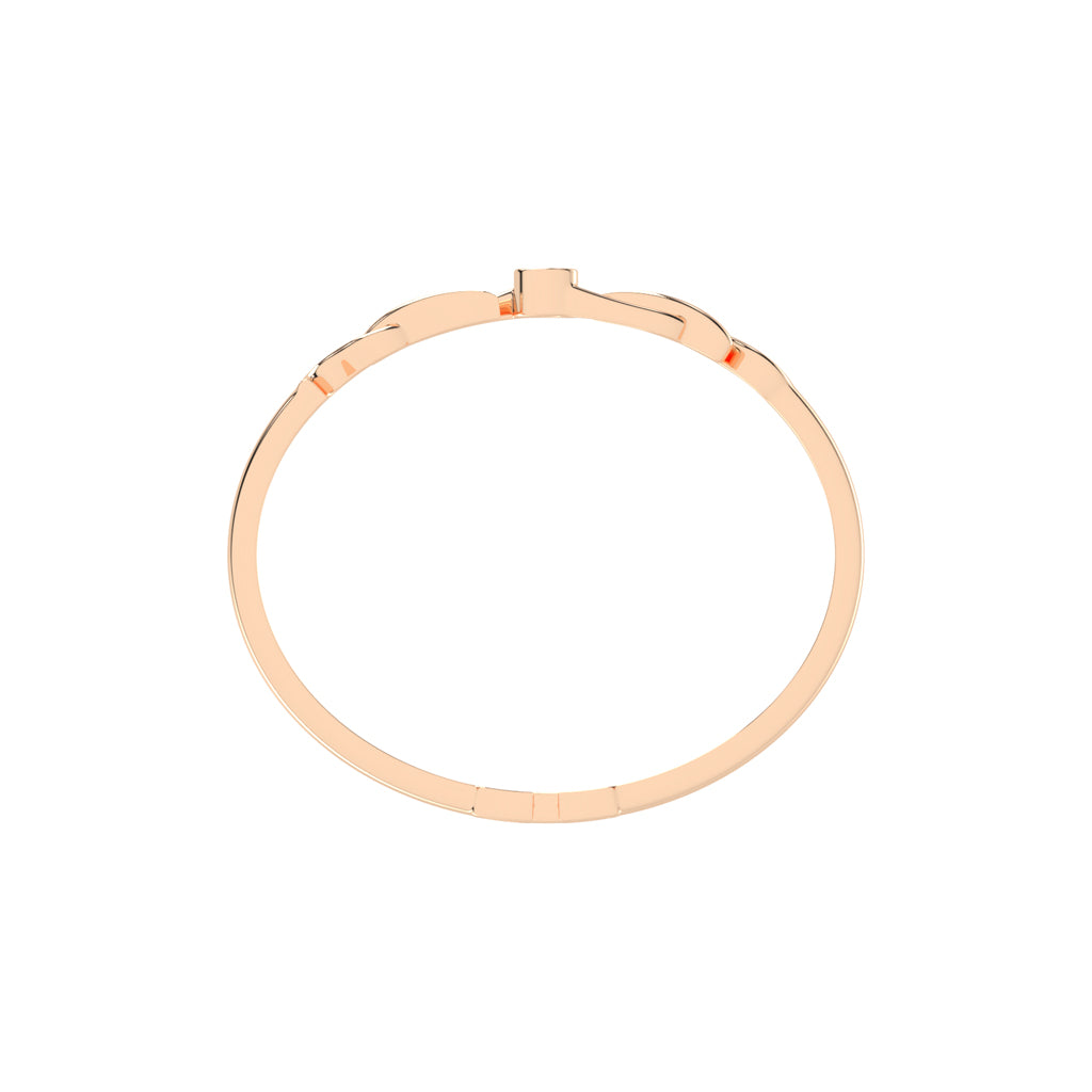 Ilyra Loop Round Cut Kada Lab Diamond Bracelet