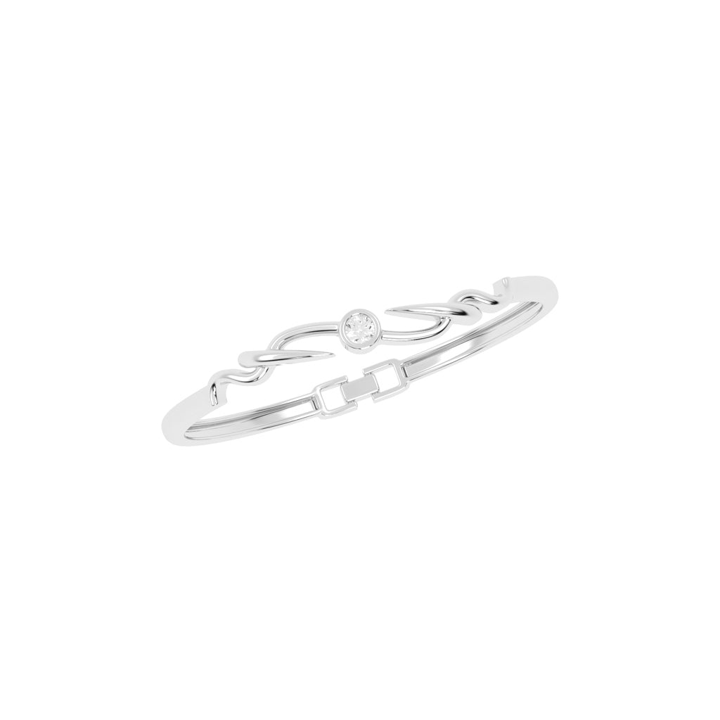 Ilyra Loop Round Cut Kada Lab Diamond Bracelet