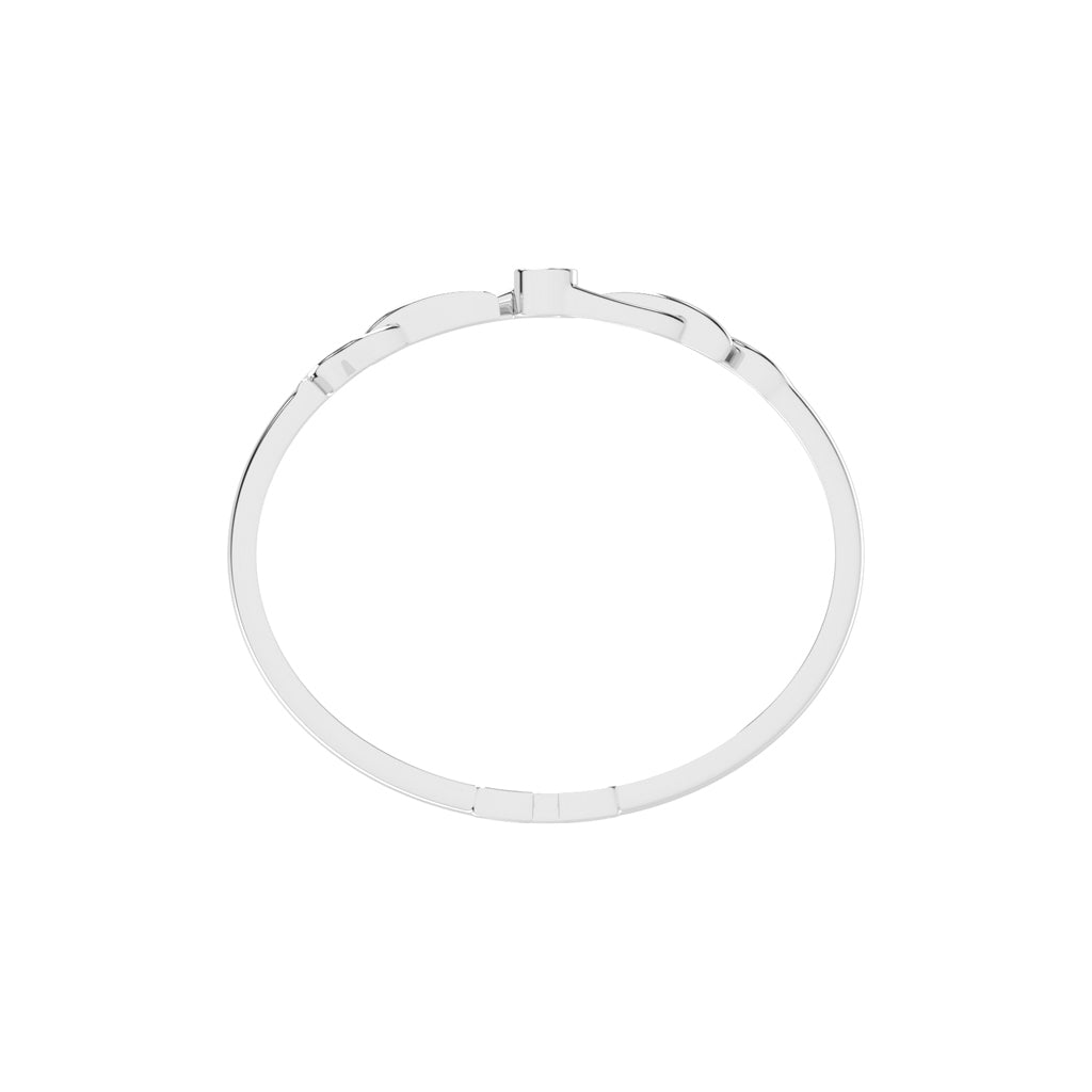 Ilyra Loop Round Cut Kada Lab Diamond Bracelet
