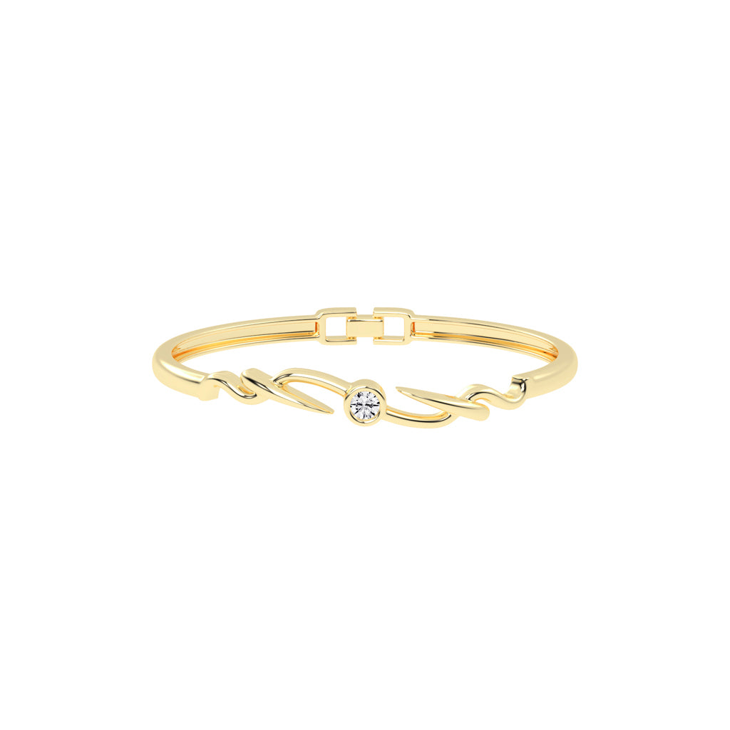Ilyra Loop Round Cut Kada Lab Diamond Bracelet