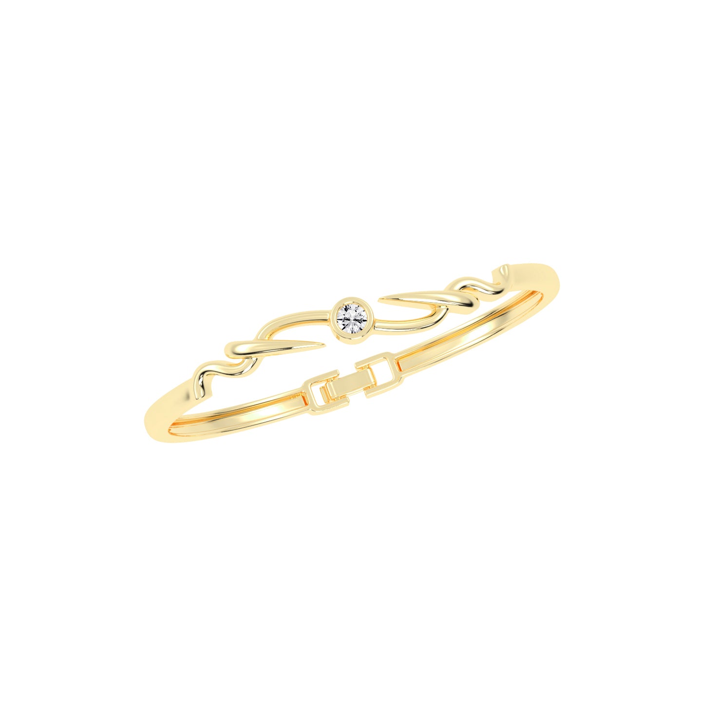 Vellia 0.50Ct Single Round Cut Kada Lab Diamond Bracelet