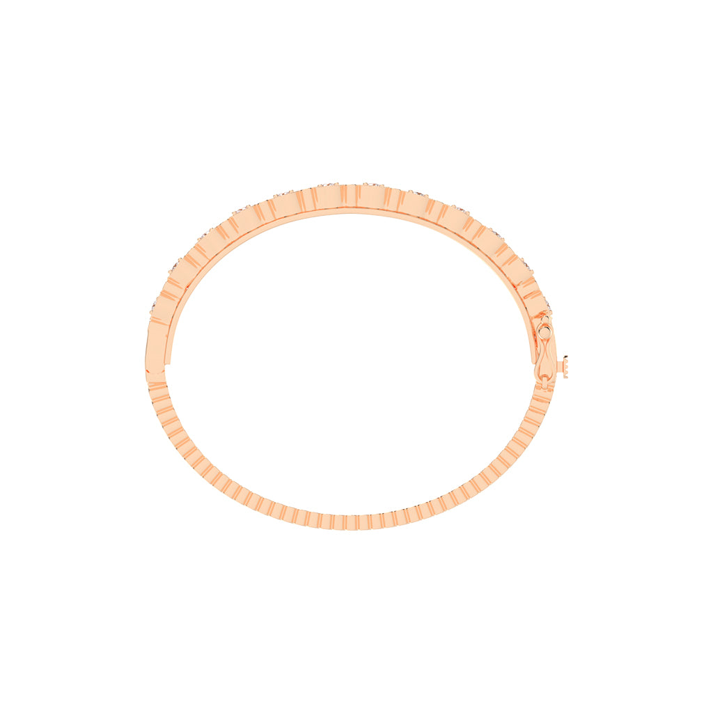 Mira Surface Round Cut Fancy Lab Diamond Bracelet