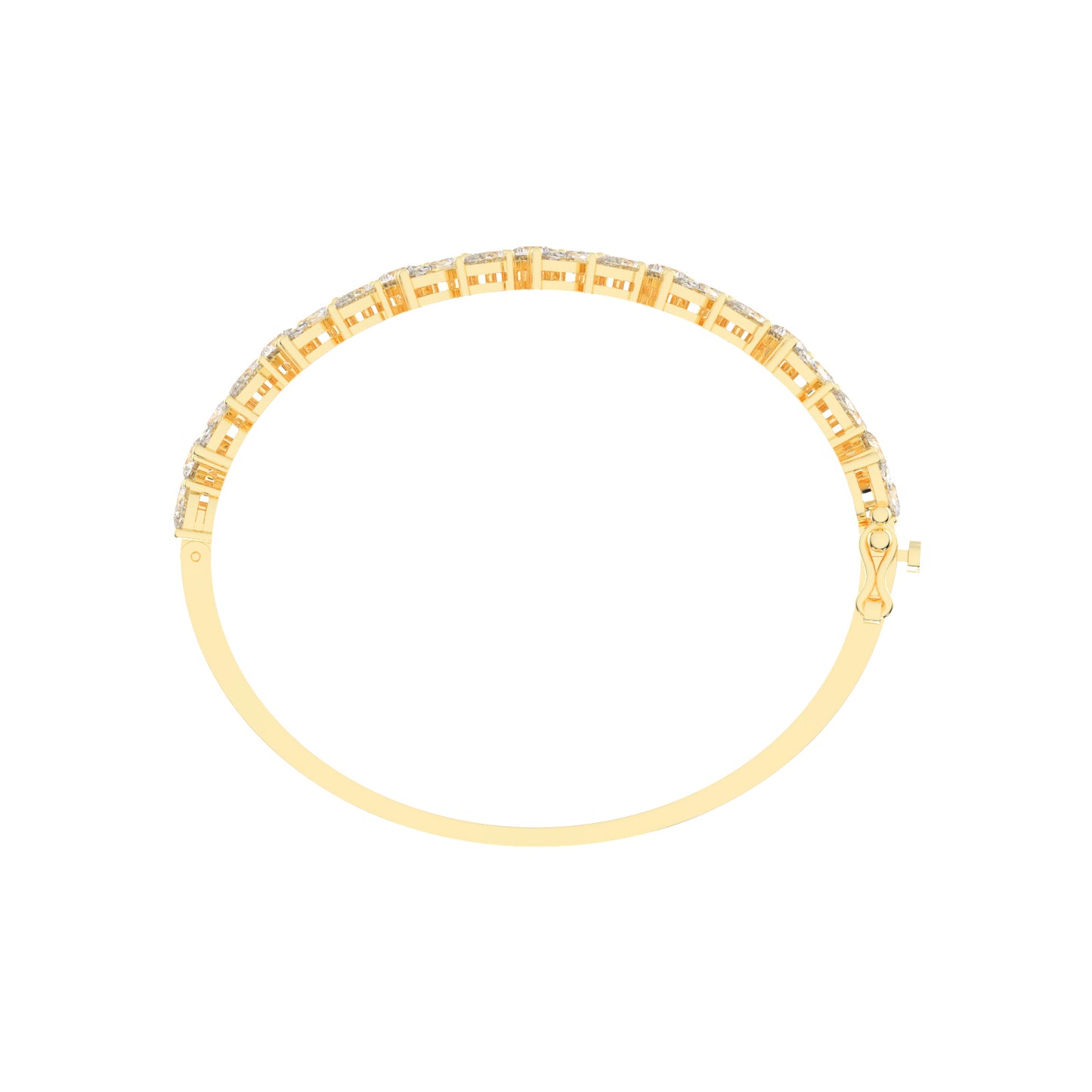 Marelle 10.5Ct Two Row Fancy Lab Diamond Bracelet