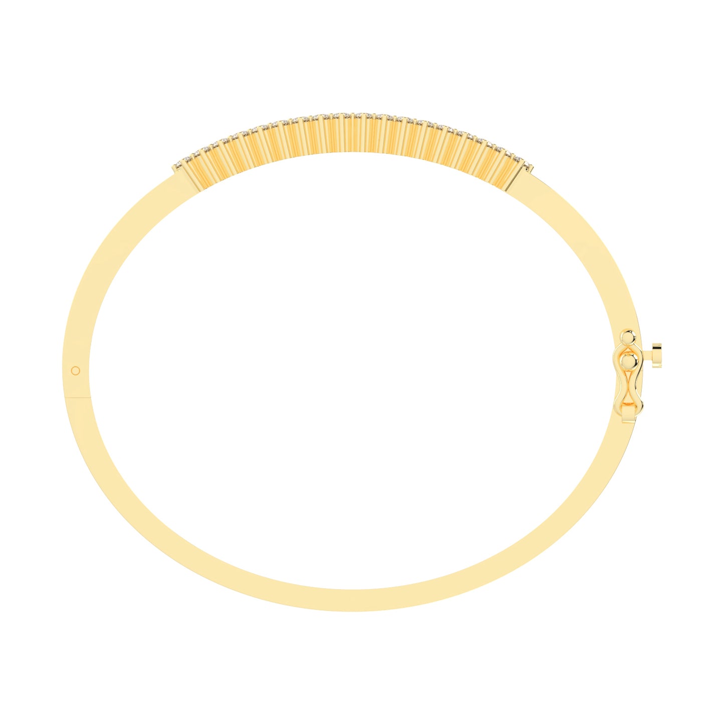 Miri 1.25Ct Two Row Round Cut Kada Lab Diamond Bracelet