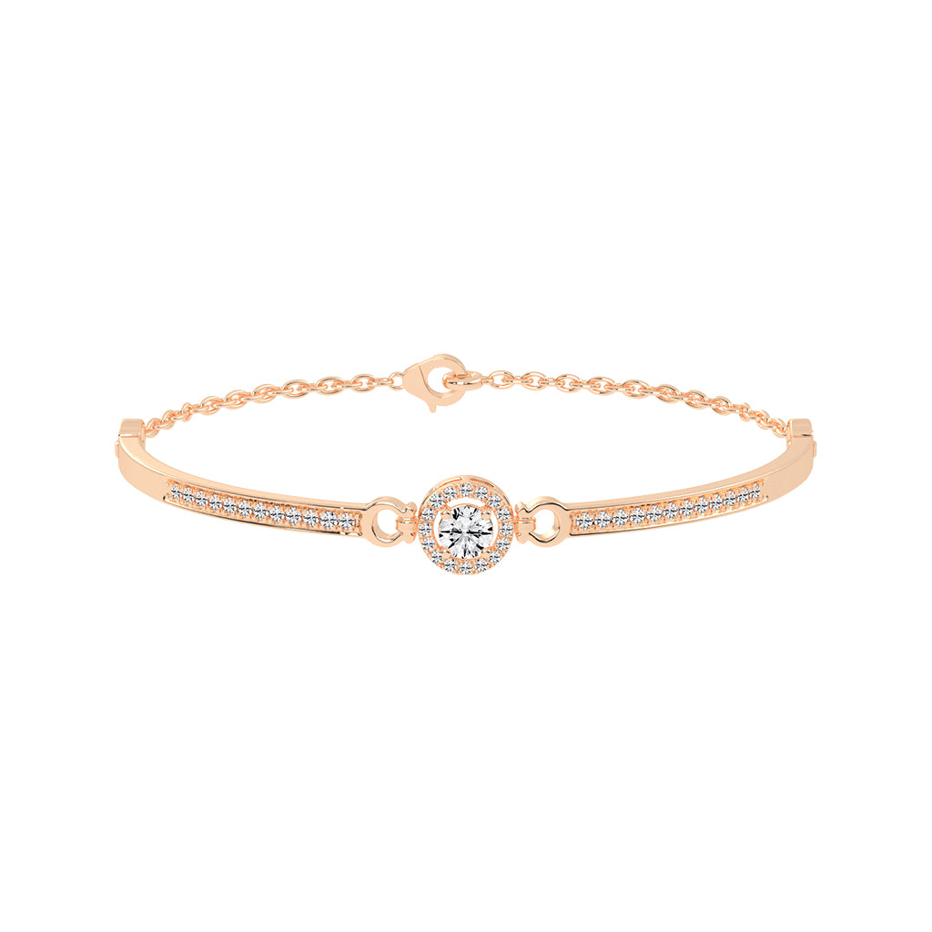 Calia Double Round Cut Kada Lab Diamond Bracelet