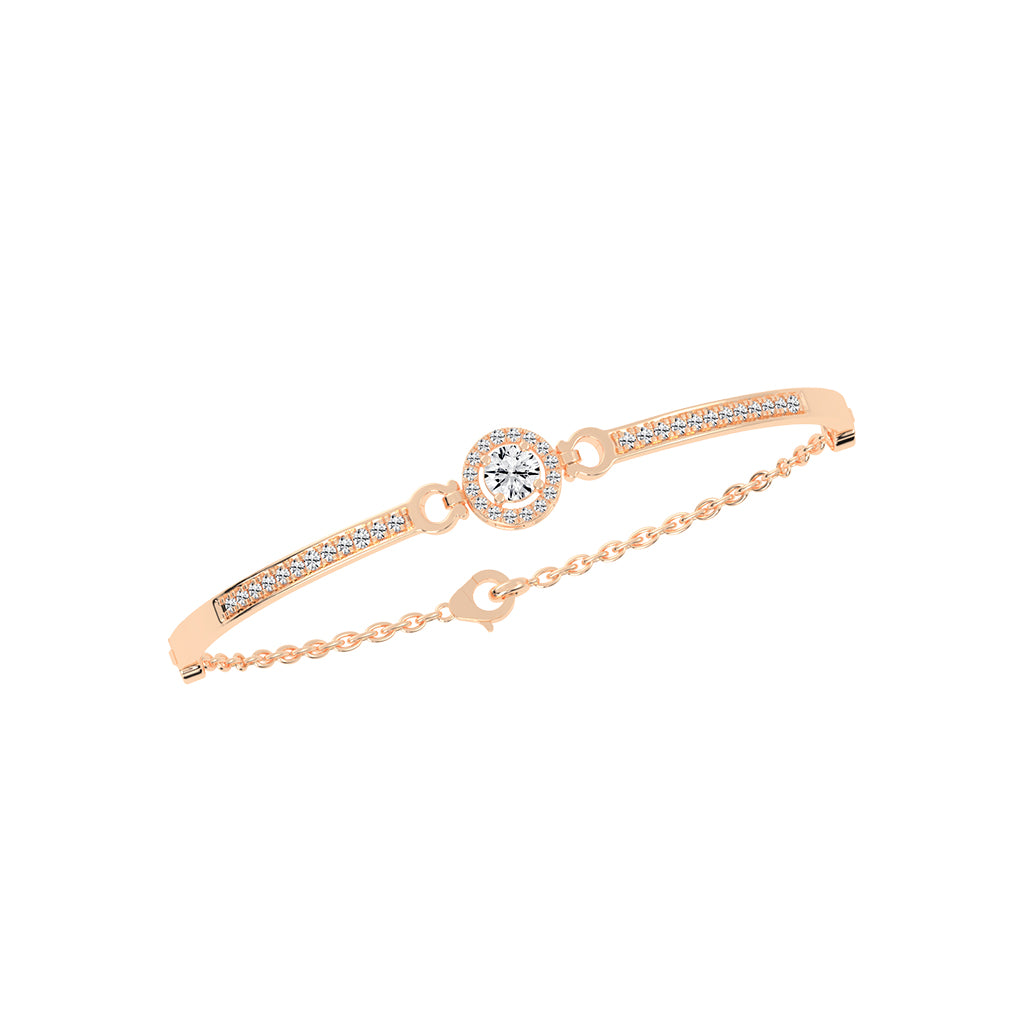 Calia Double Round Cut Kada Lab Diamond Bracelet