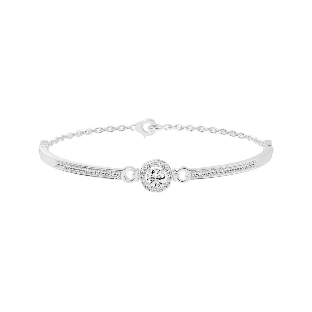 Calia Double Round Cut Kada Lab Diamond Bracelet