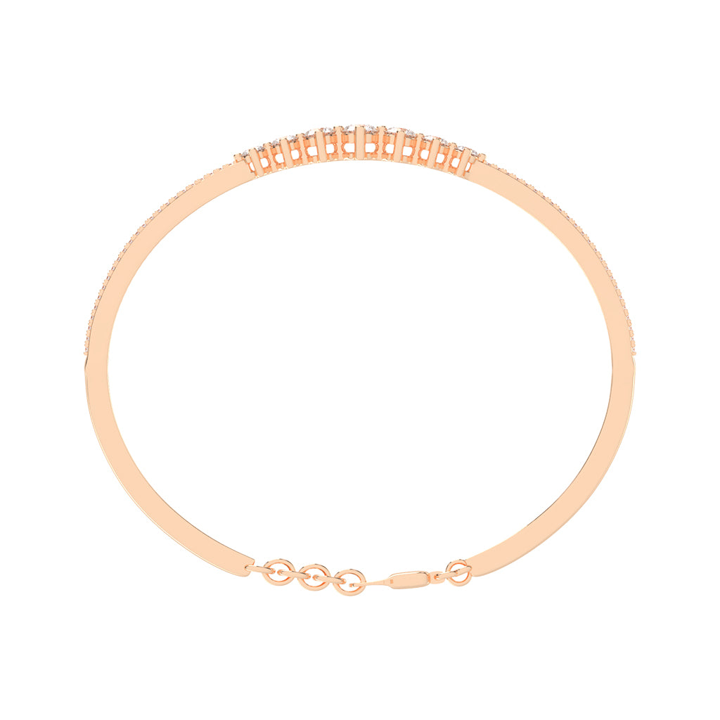 Zaira 1.5Ct Round Cut Kada Lab Diamond Bracelet