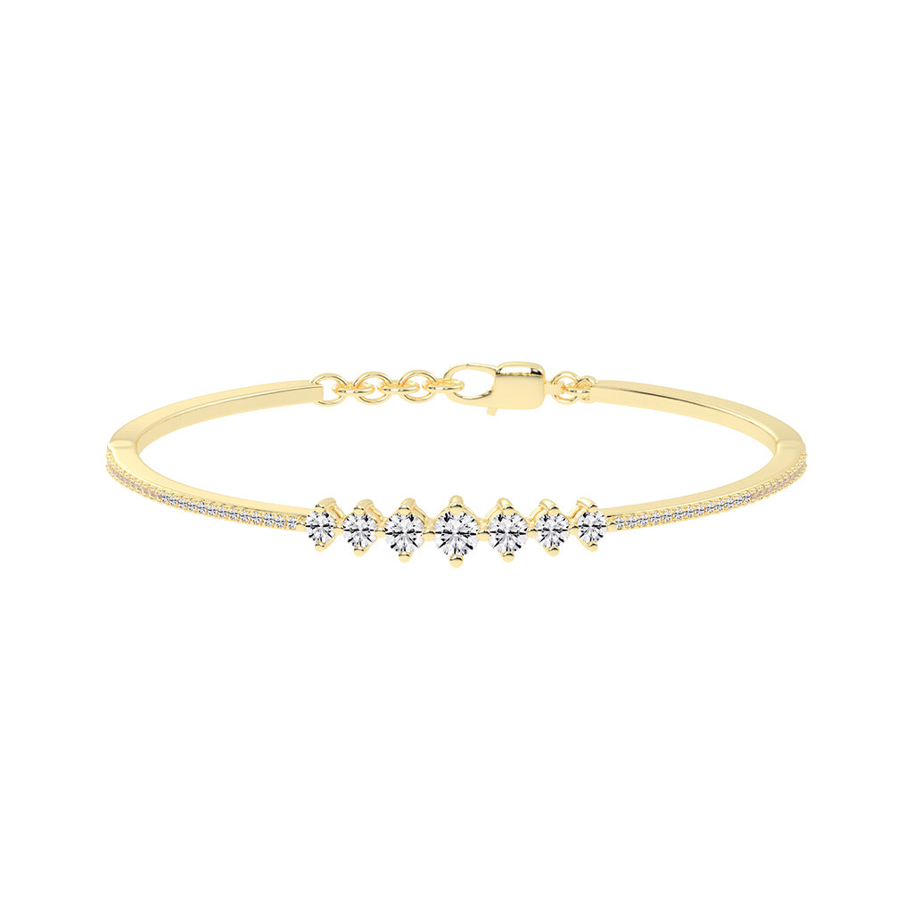 Zaira 1.5Ct Round Cut Kada Lab Diamond Bracelet