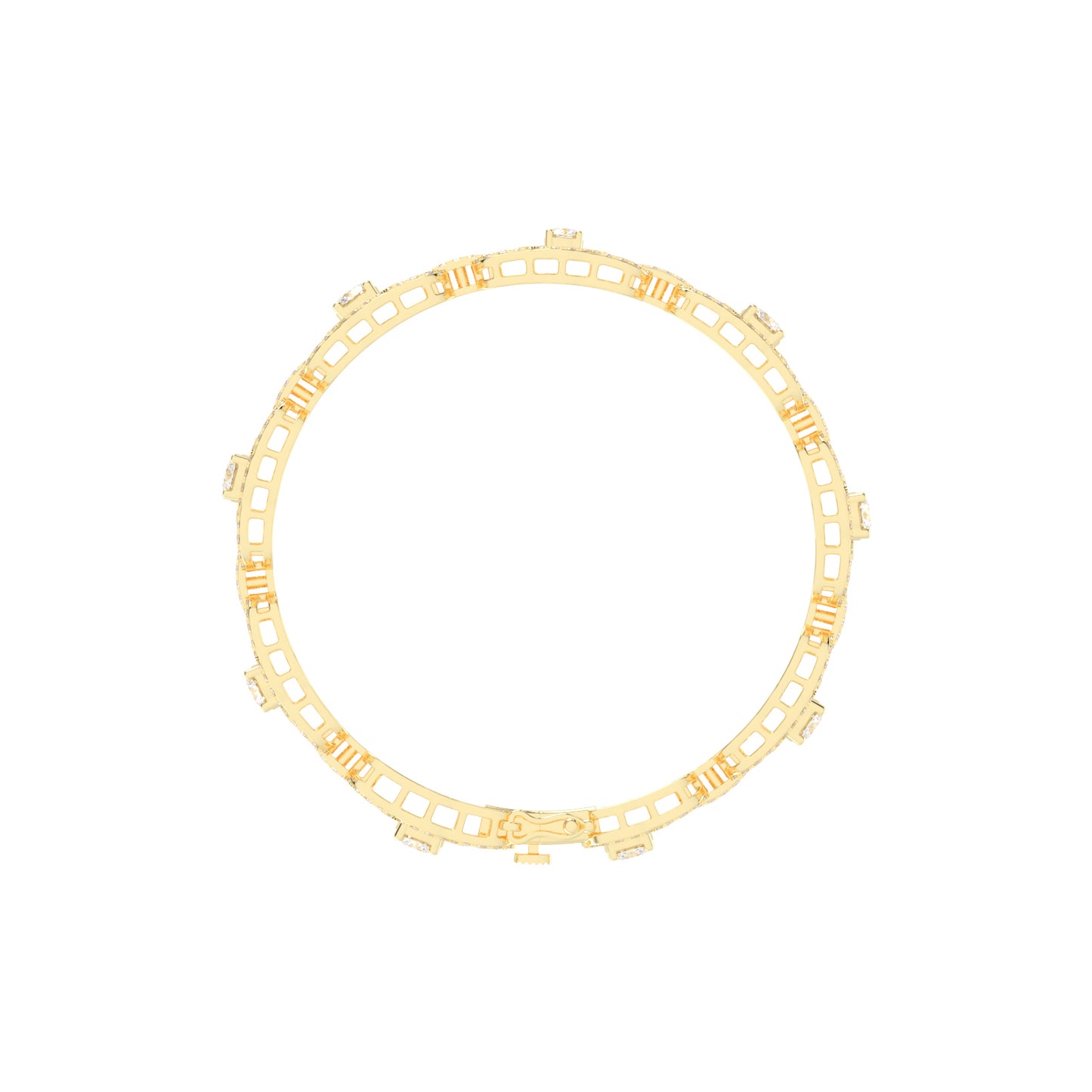Lumin 3.75Ct Round Cut Fancy Lab Diamond Bracelet