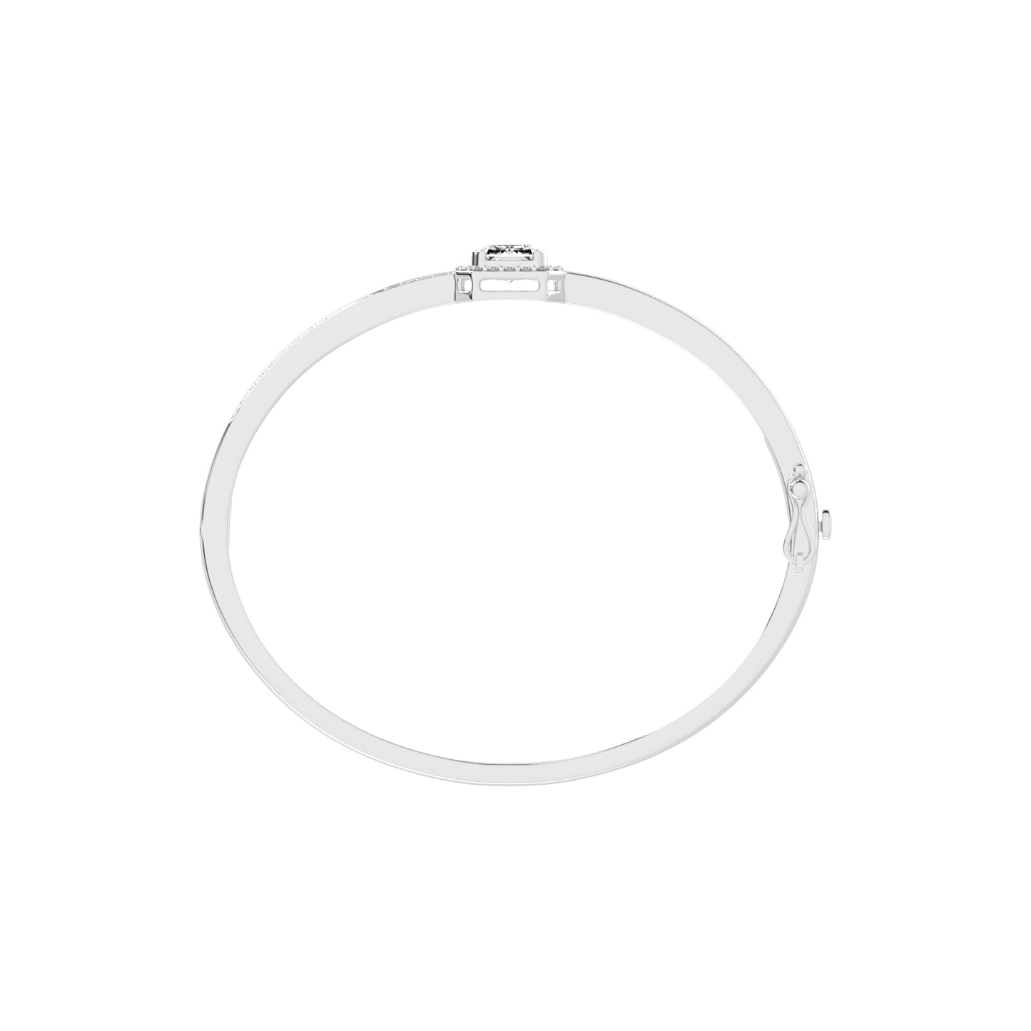 Amelina 4.25Ct Emerald Cut Kada Lab Diamond Bracelet