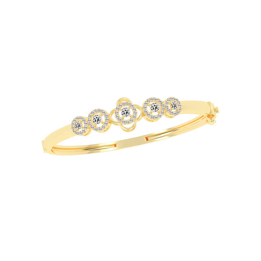 Valen 150Ct Cushion Cut Kada Lab Diamond Bracelet