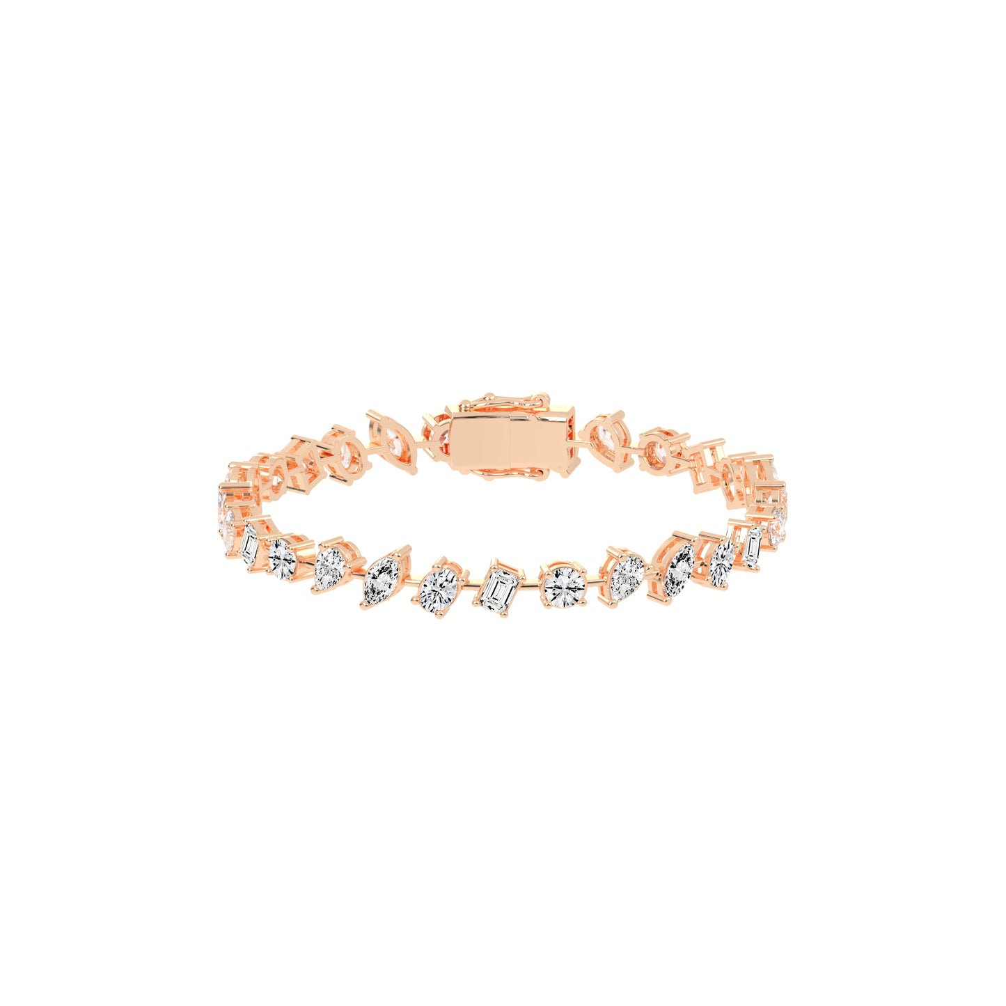 Caelis 8Ct Marquise Cut Kada Lab Diamond Bracelet