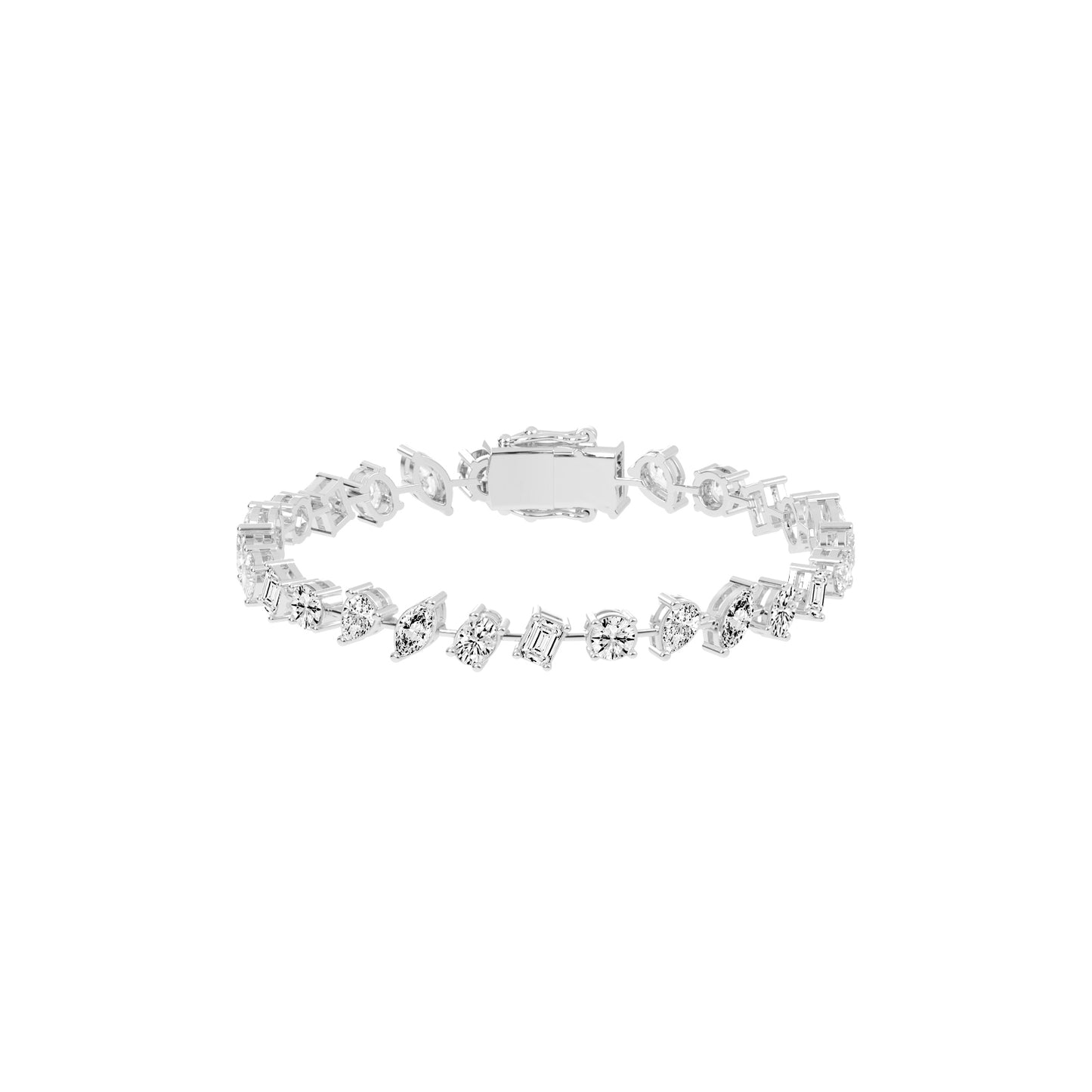 Caelis 8Ct Marquise Cut Kada Lab Diamond Bracelet