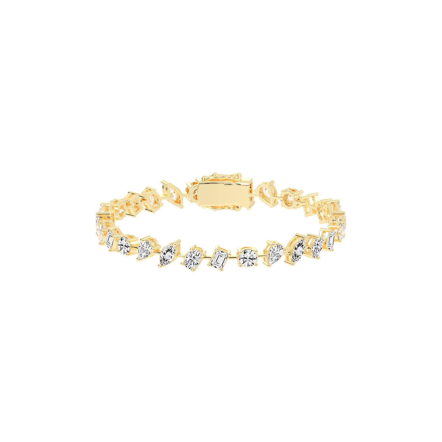 Caelis 8Ct Marquise Cut Kada Lab Diamond Bracelet
