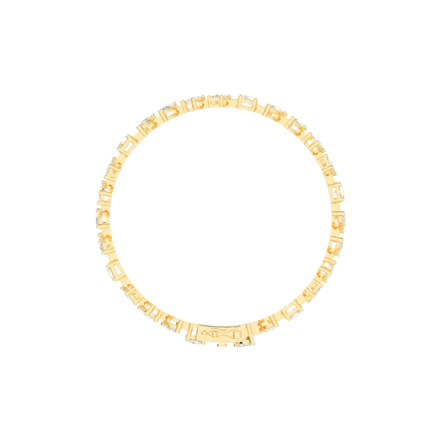 Caelis 8Ct Marquise Cut Kada Lab Diamond Bracelet
