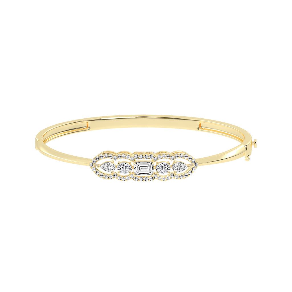 Cassia 175Ct Emerald Cut Kada Lab Diamond Bracelet