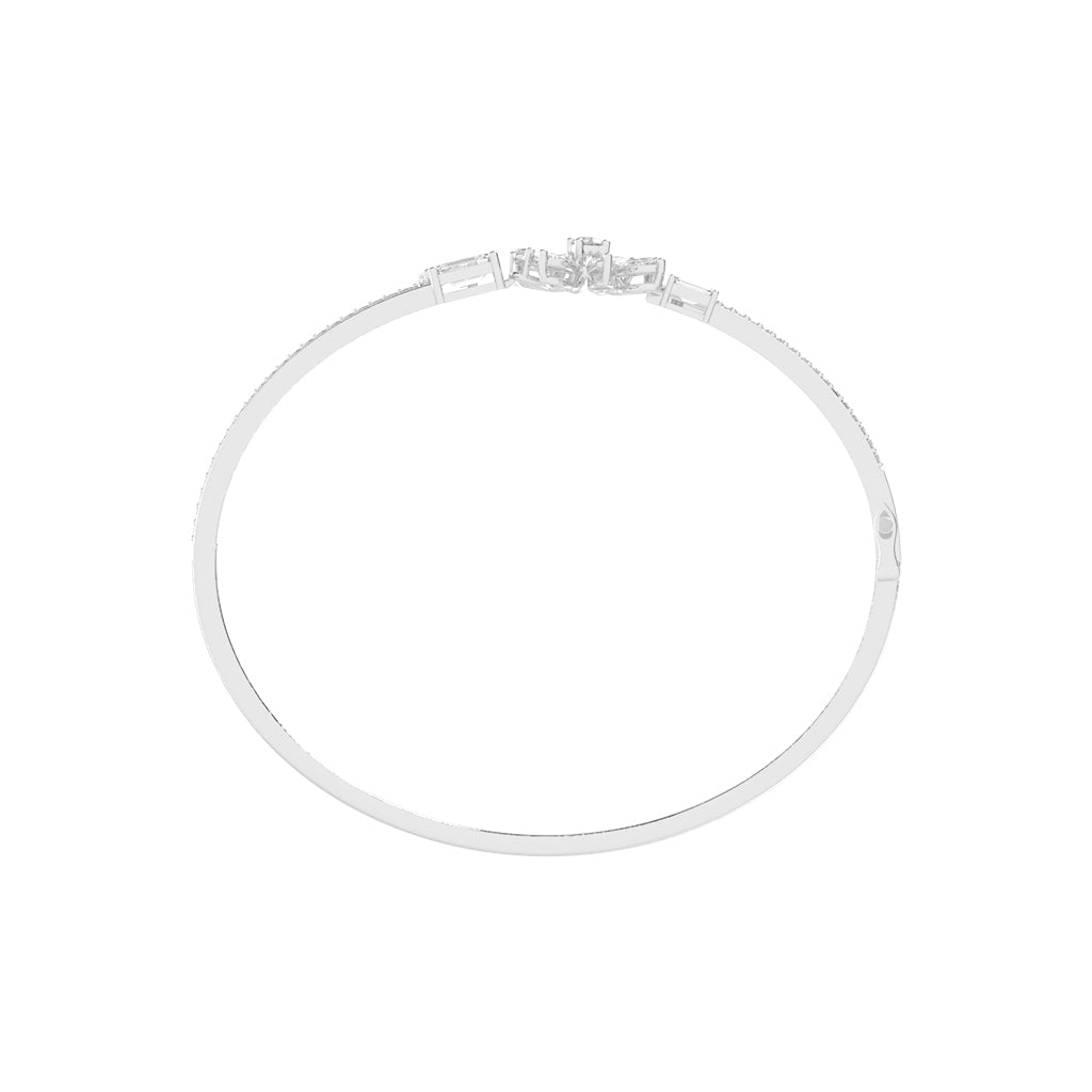 Orla Split Emerald Cut Kada Lab Diamond Bracelet