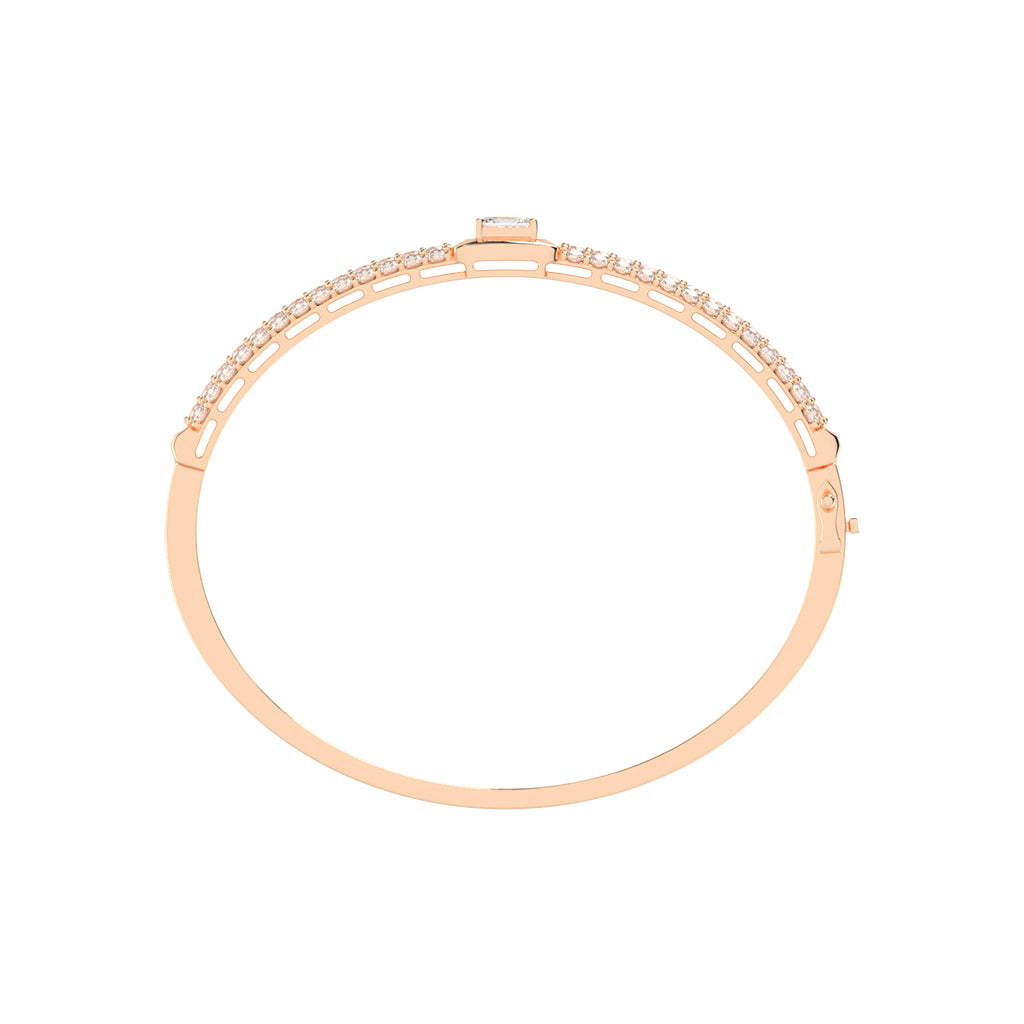 Eira 3Ct Four Row Radiant Cut Kada Lab Diamond Bracelet