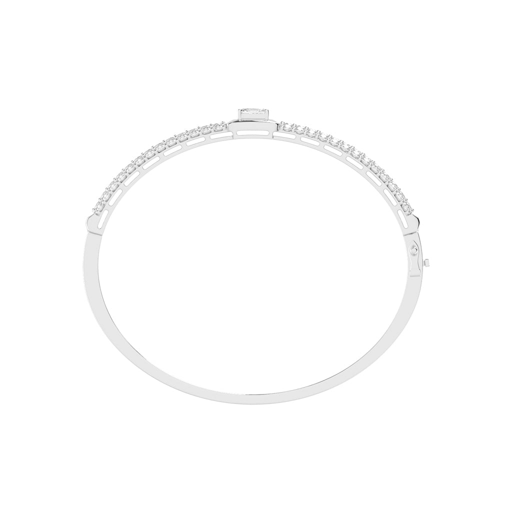 Eira 3Ct Four Row Radiant Cut Kada Lab Diamond Bracelet