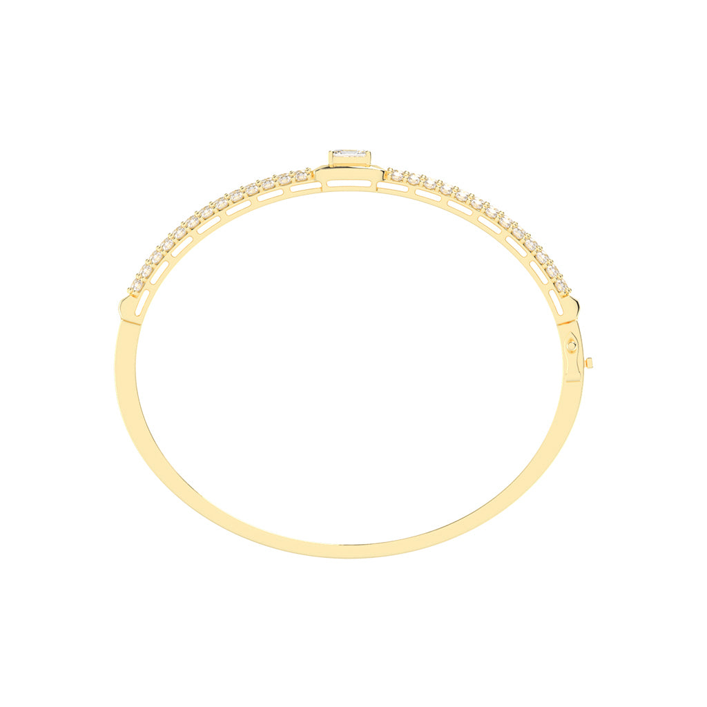 Eira 3Ct Four Row Radiant Cut Kada Lab Diamond Bracelet