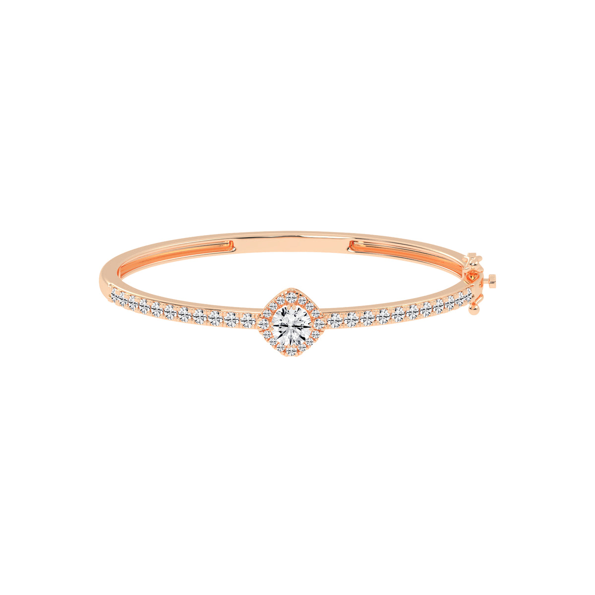 Mirae 250Ct Round Cut Kada Lab Diamond Bracelet