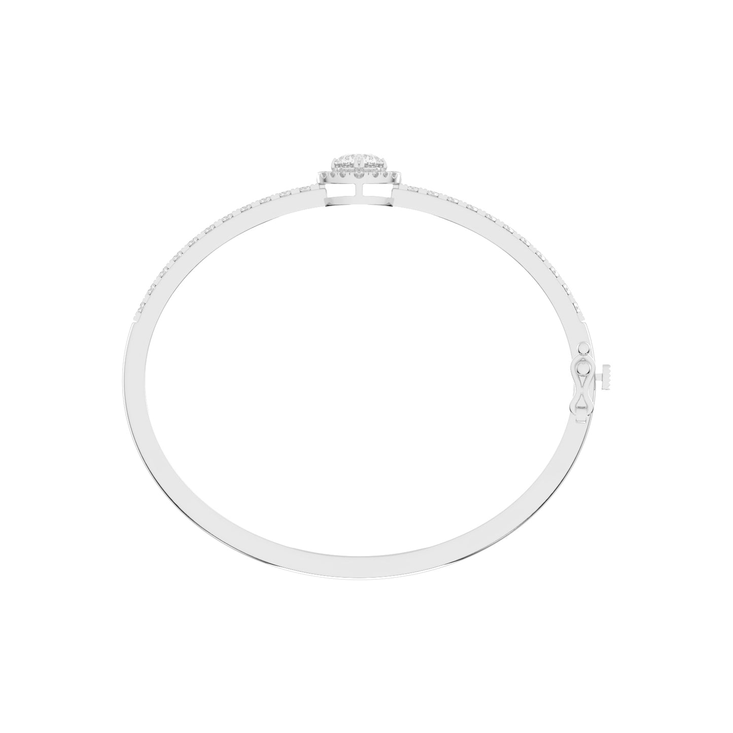Mirae 2.50Ct Round Cut Kada Lab Diamond Bracelet