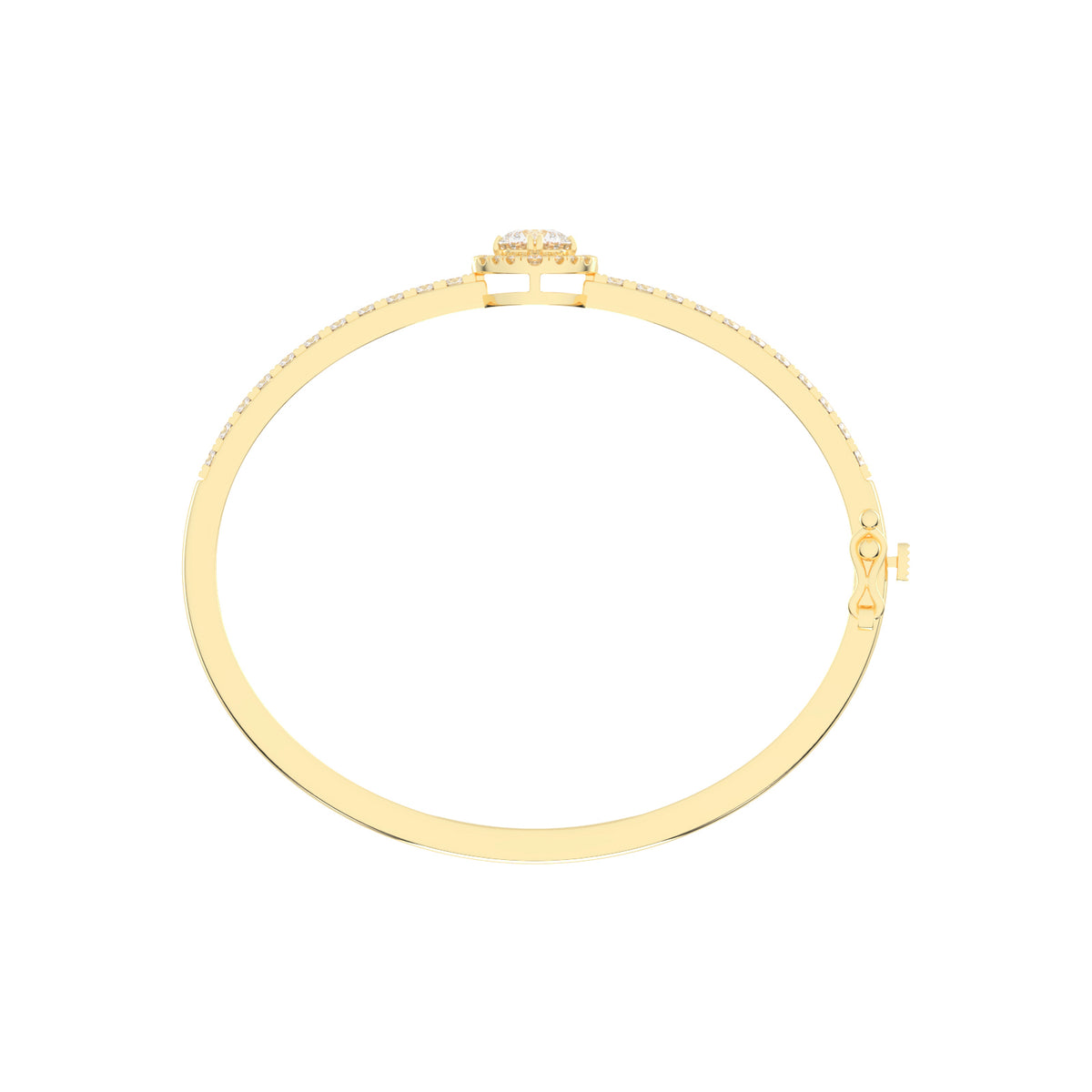 Mirae 250Ct Round Cut Kada Lab Diamond Bracelet