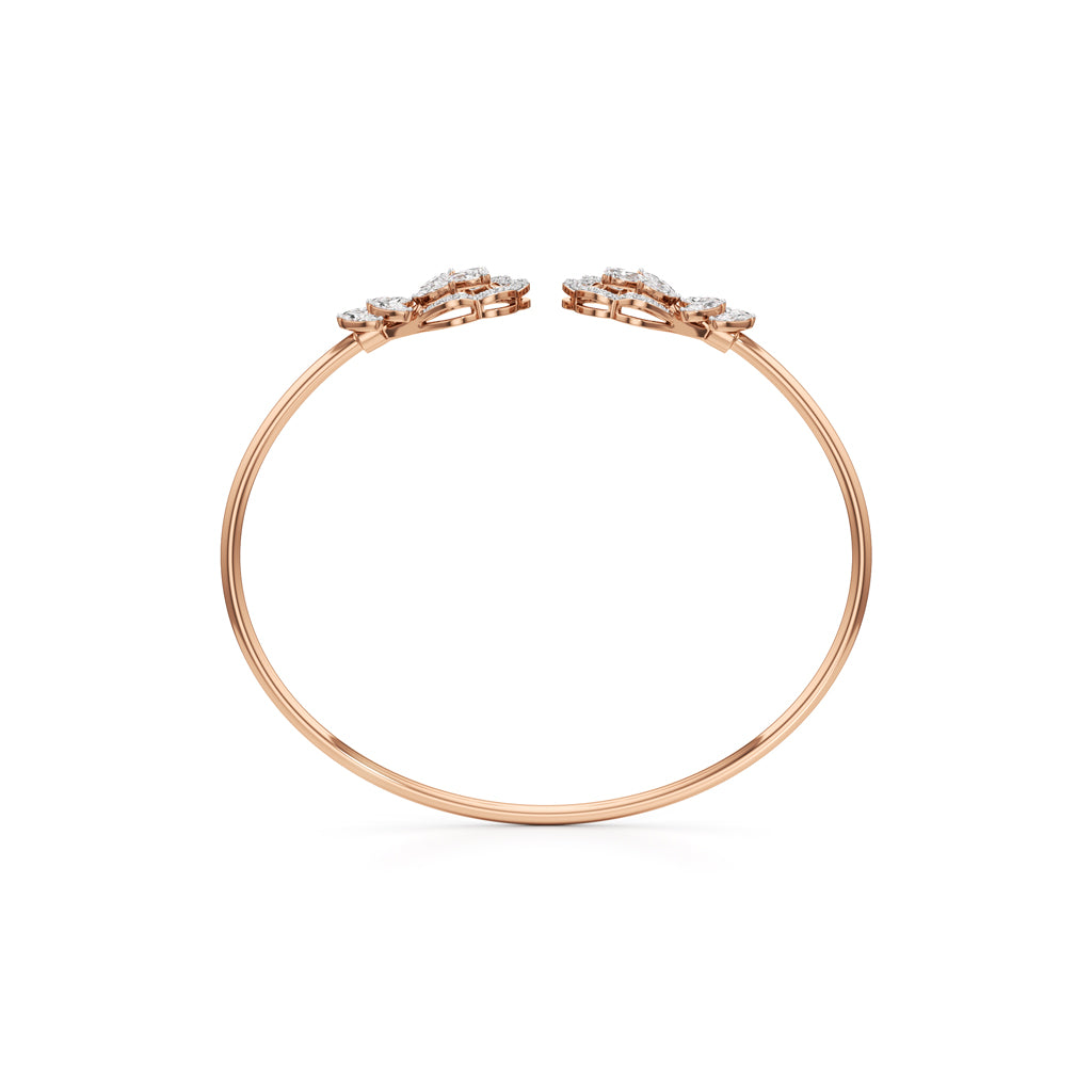 Floral Bloom Open Bracelet