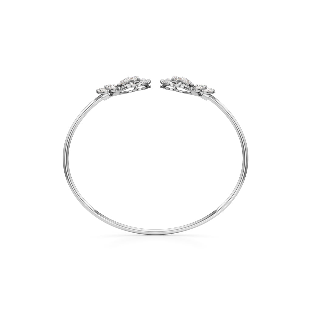 Floral Bloom Open Bracelet