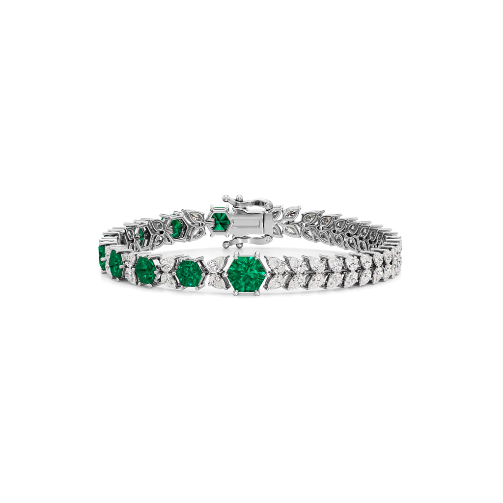 Emerald Radiance Link Bracelet