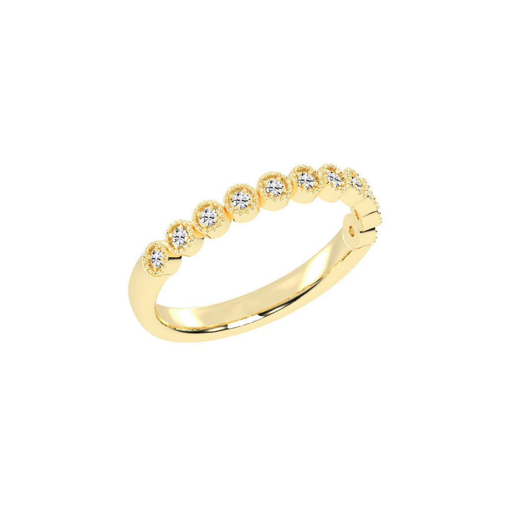 Eternelle bazel style eternity lab diamond ring