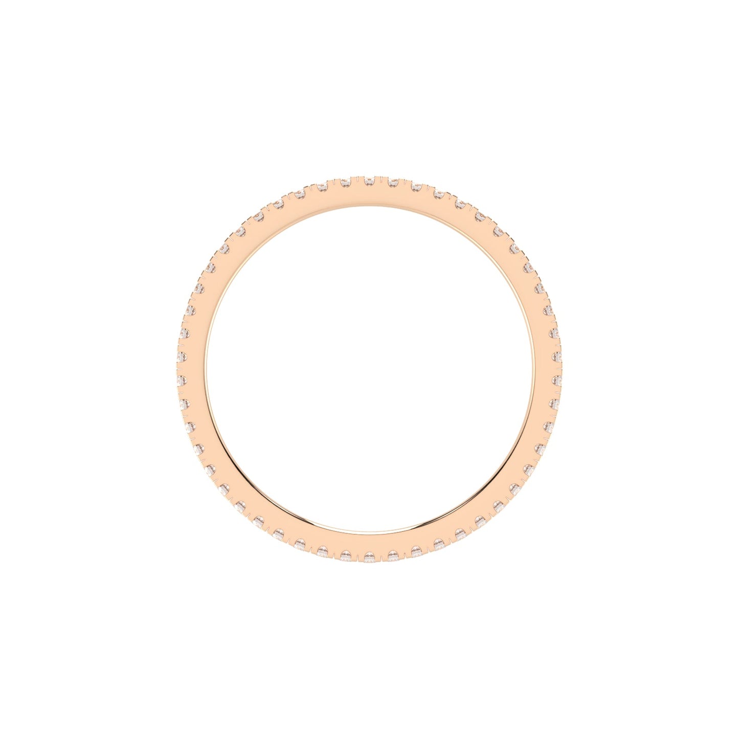 Lustria shared prong eternity lab diamond ring