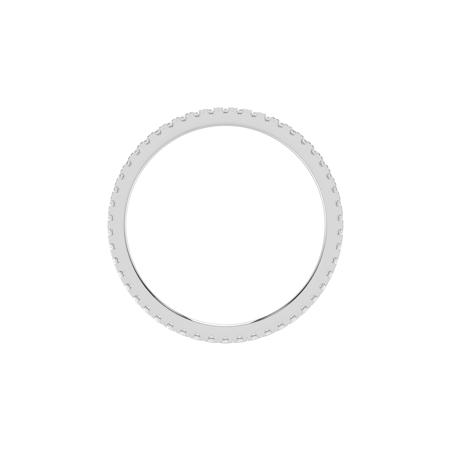 Lustria shared prong eternity lab diamond ring