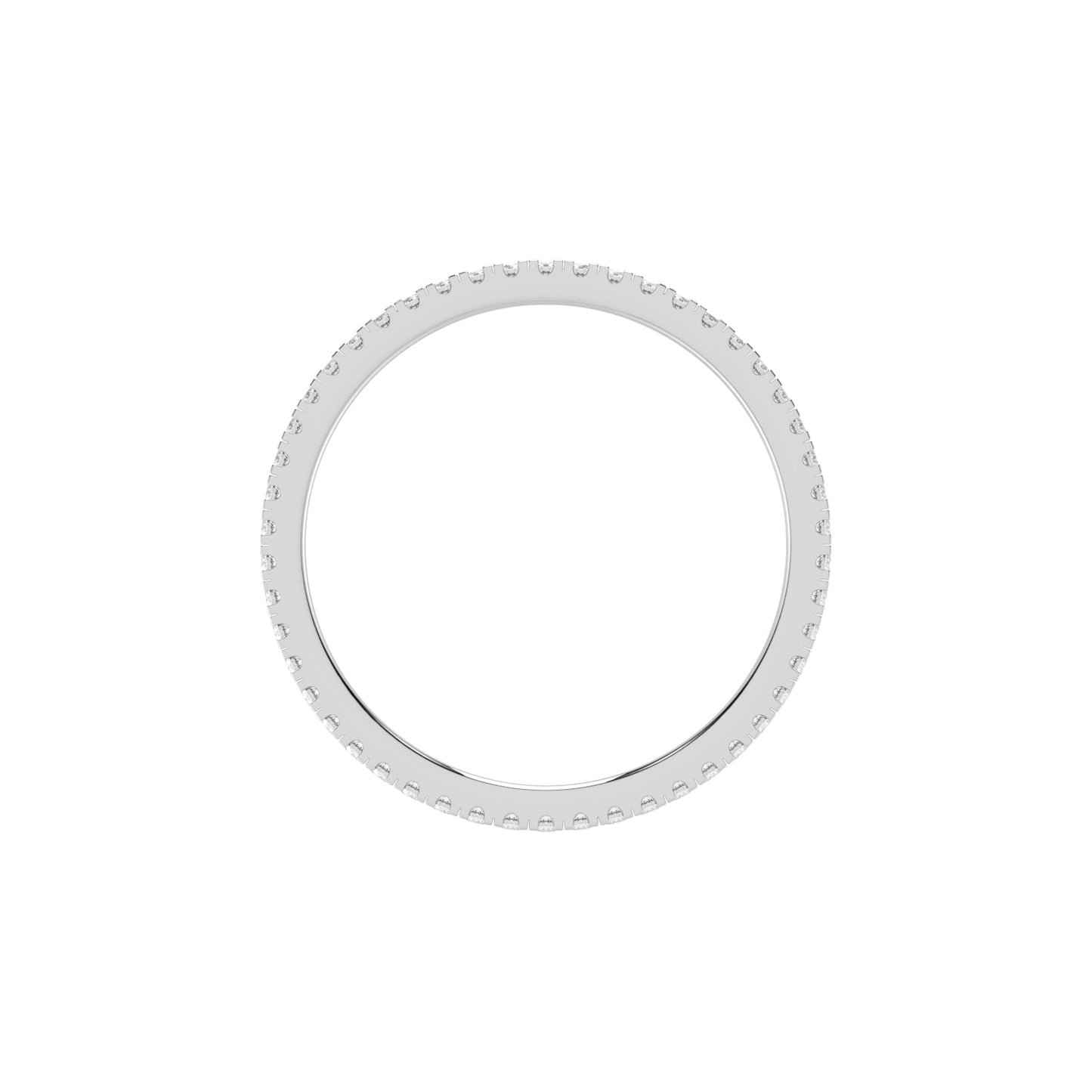 Lustria shared prong eternity lab diamond ring