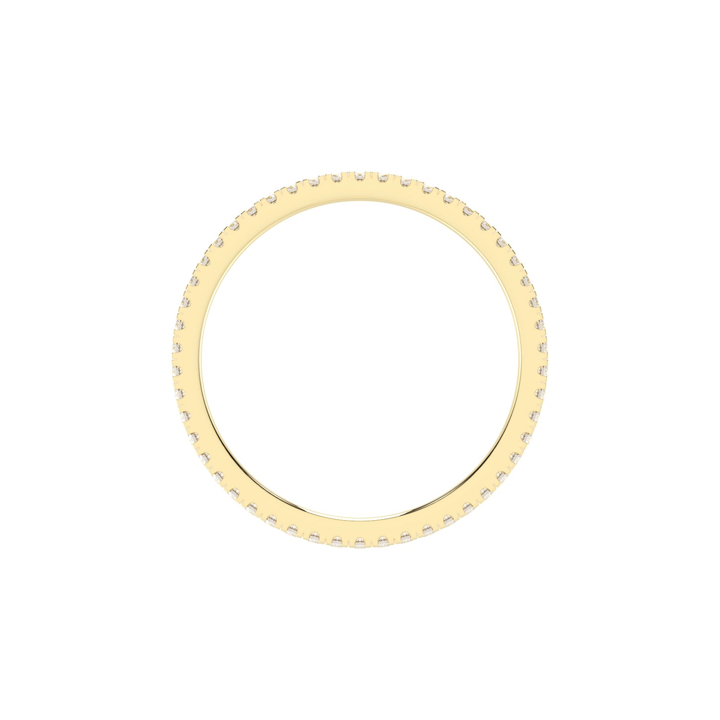 Lustria shared prong eternity lab diamond ring