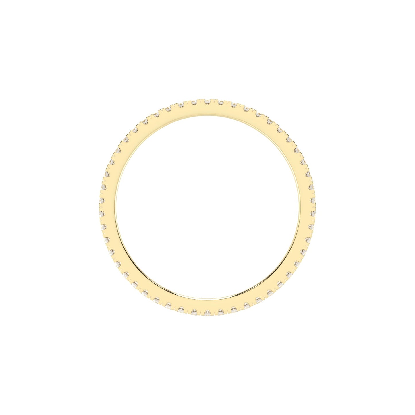 Lustria shared prong eternity lab diamond ring