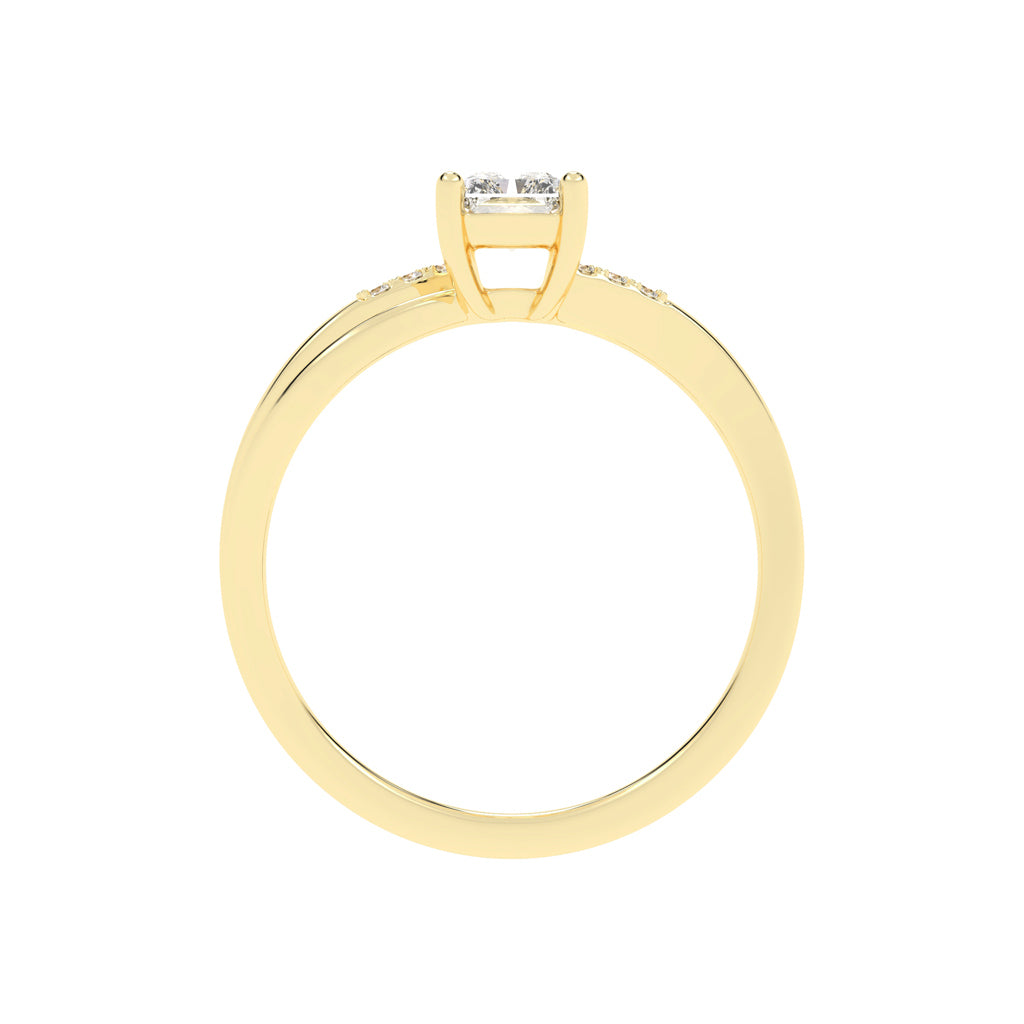 Lavenza Furay radiant cut classic lab diamond ring