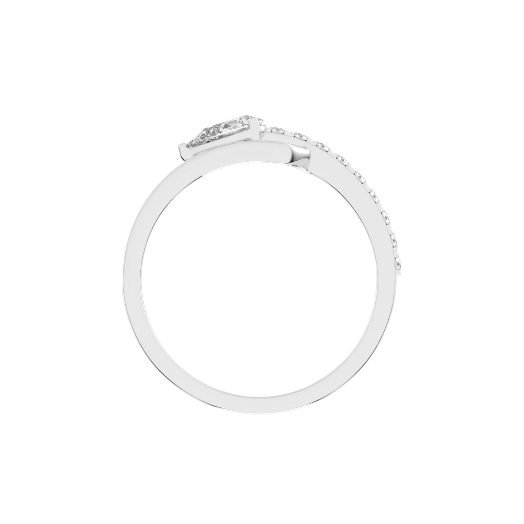 Celestia Curve Teardrop Elegance Ring