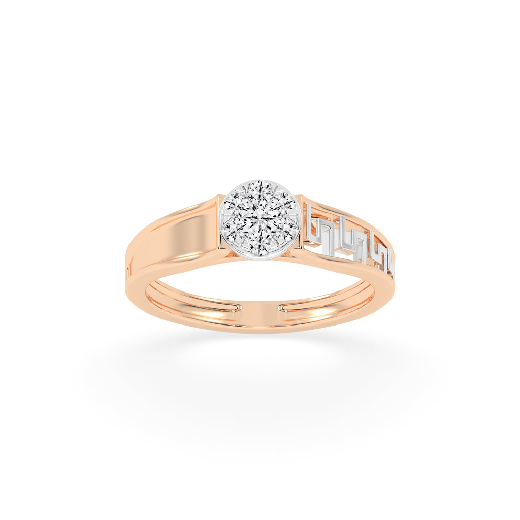 Deliantha forever round cut delicate lab diamond ring